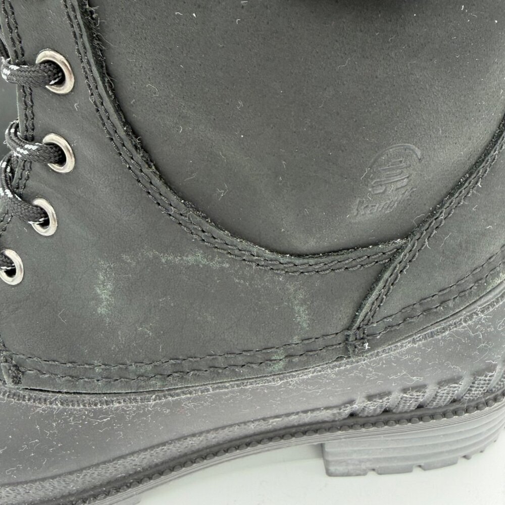 Women's sz 9 Kamik Evelyn black Leather Waterproof Insulated Duck Boots Winter - Picture 5 of 9